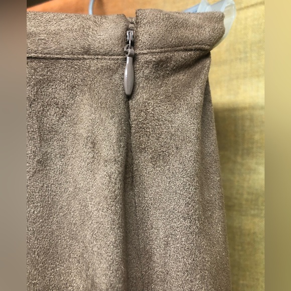 Chico’s faux suede double fringe western skirt - Picture 2 of 7